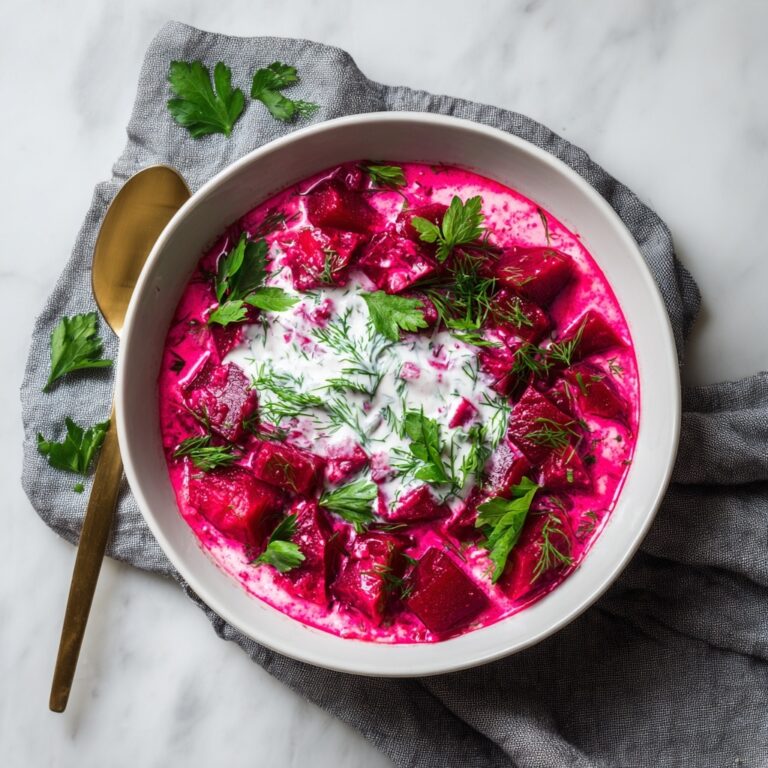 Creamy Beetroot Salad Dip with Greek Yogurt and Fresh Herbs Recipe