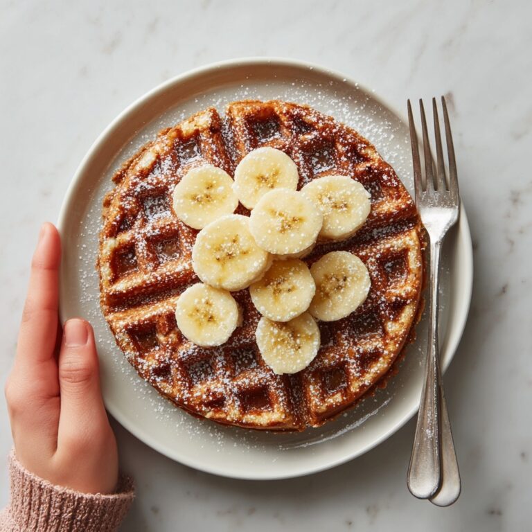 Flourless Banana Oat Waffles Recipe