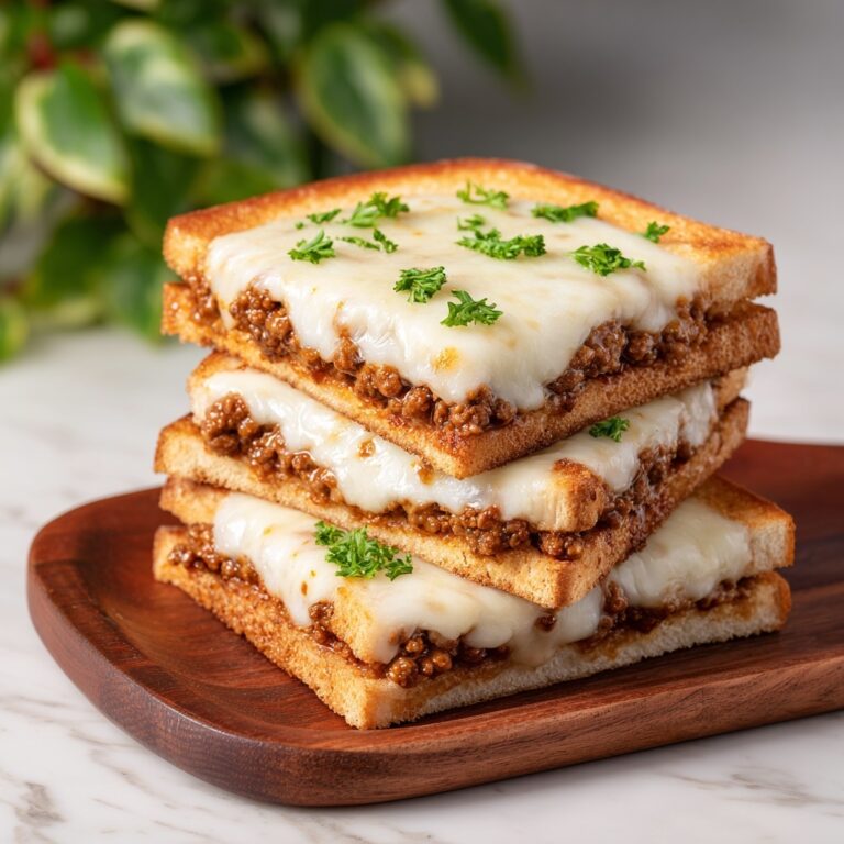 Garlic Bread Sloppy Joe Melts Recipe
