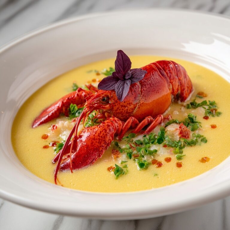 Exquisite Lobster Bisque with Saffron Infusion Recipe