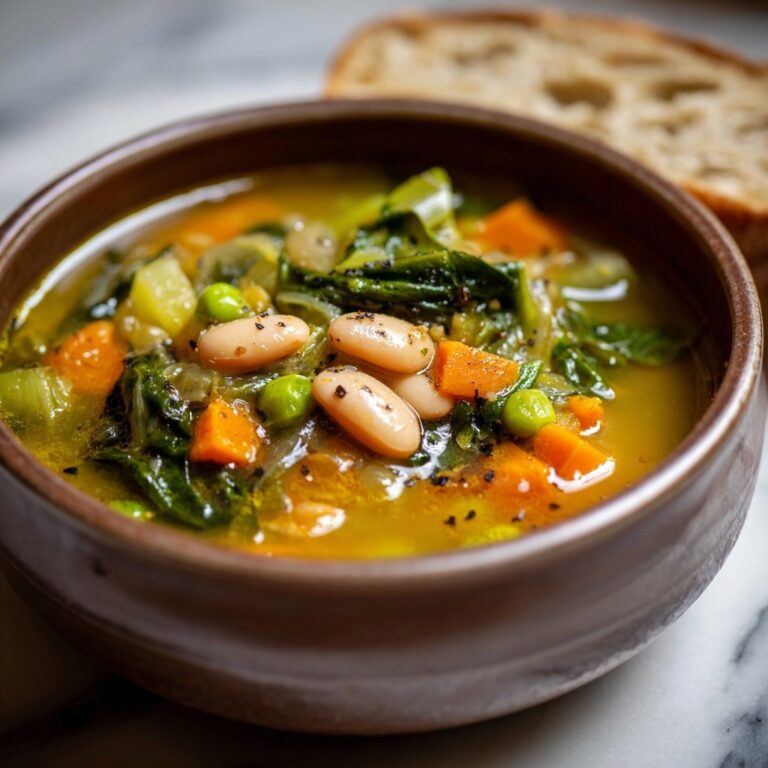 Spinach, Lentil, and Butter Bean Soup Recipe