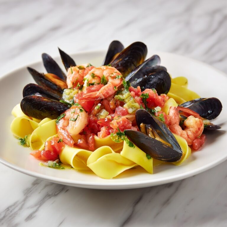 Seafood Pasta with Linguine, Shrimp, and Mussels Recipe