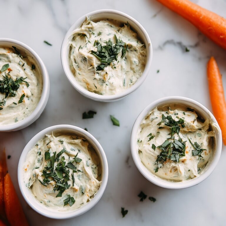 Creamy Garlic Parmesan Dip Cups Recipe