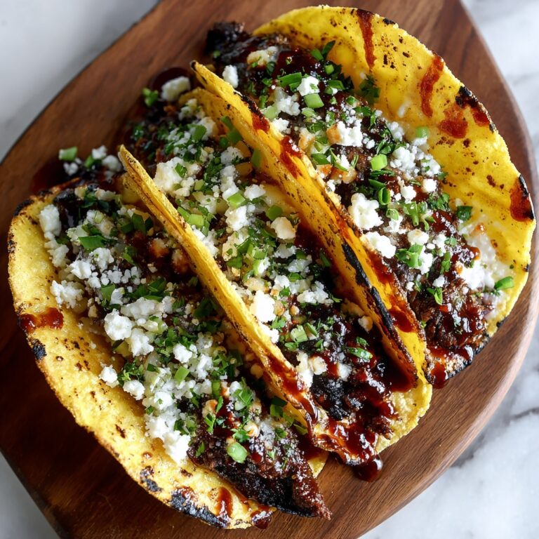 Garlic Butter Honey BBQ Beef Tacos Recipe