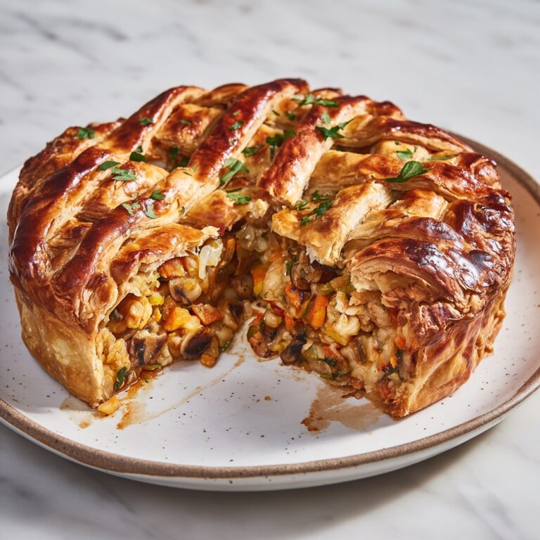Vegetarian Mushroom and Leek Pie Recipe