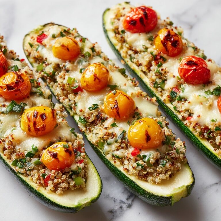 Quinoa Stuffed Zucchini Boats Recipe