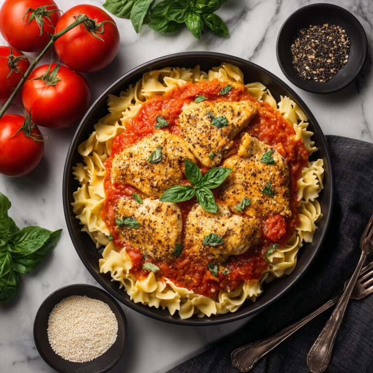 Slow Cooker Tomato Basil Chicken Recipe