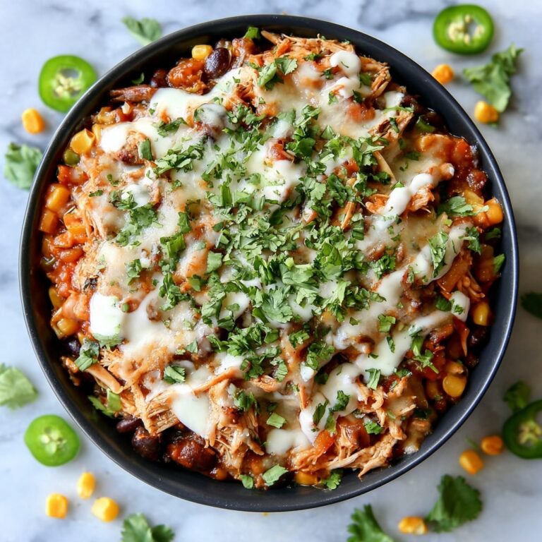 Hearty Crockpot Chicken Enchilada Casserole Recipe