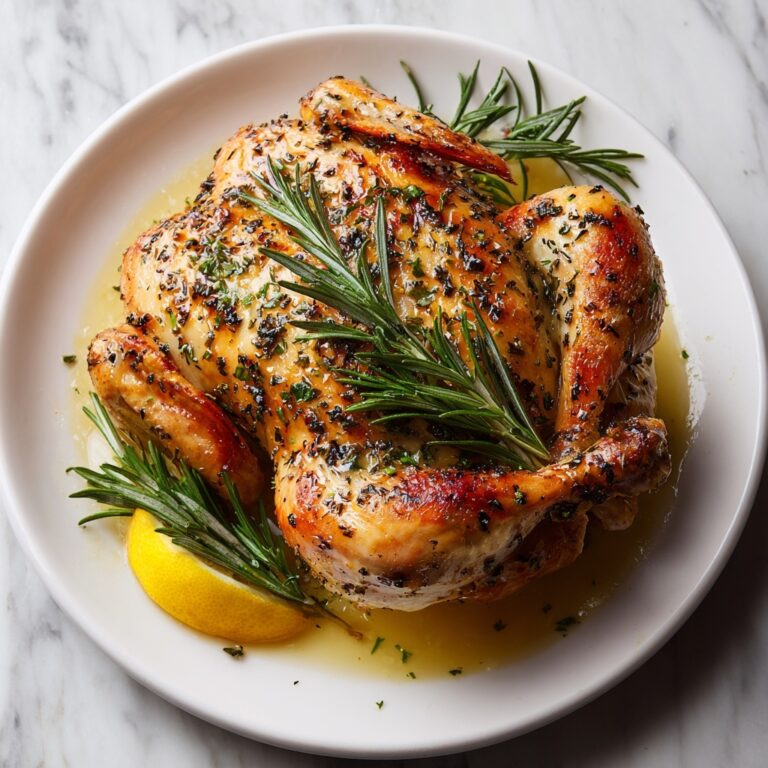Garlic Herb Butter Roast Chicken Recipe for Juicy Perfection Recipe