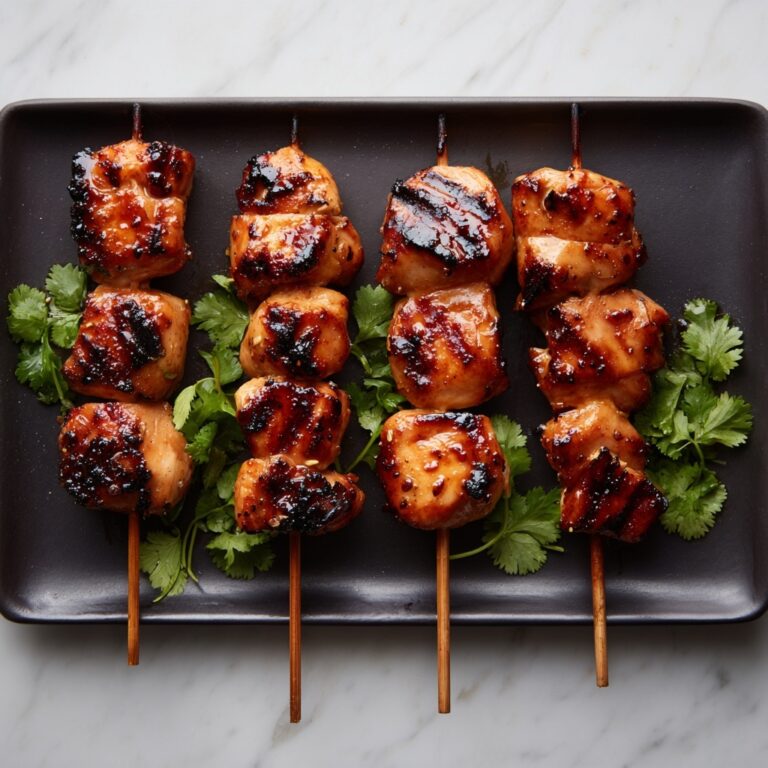 Grilled Thai Coconut Chicken Skewers Recipe