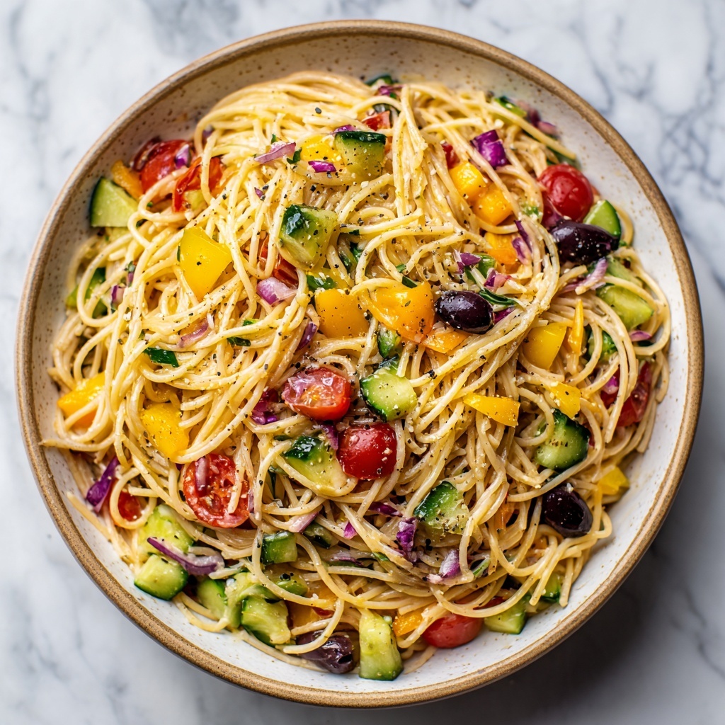 Best California Spaghetti Salad Recipe - Recipe Image