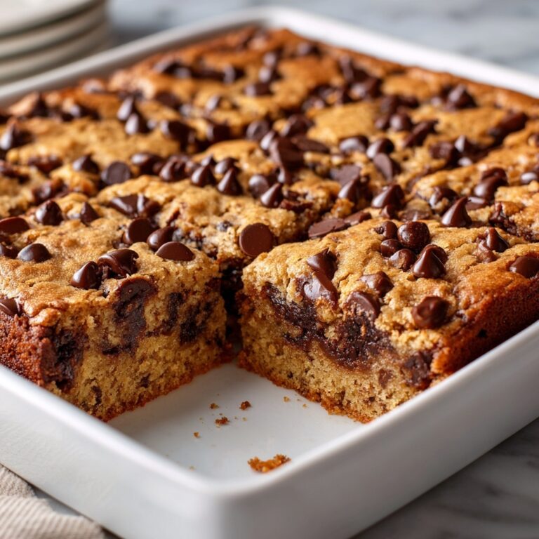 Chocolate Chip Cookie Bars Recipe