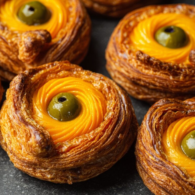 Spooky Eyeball Olive Puffs Recipe