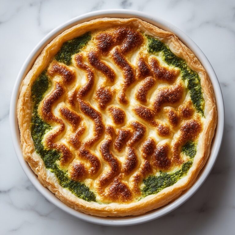 Creamy Spinach and Cottage Cheese Puff Pastry Pie Recipe