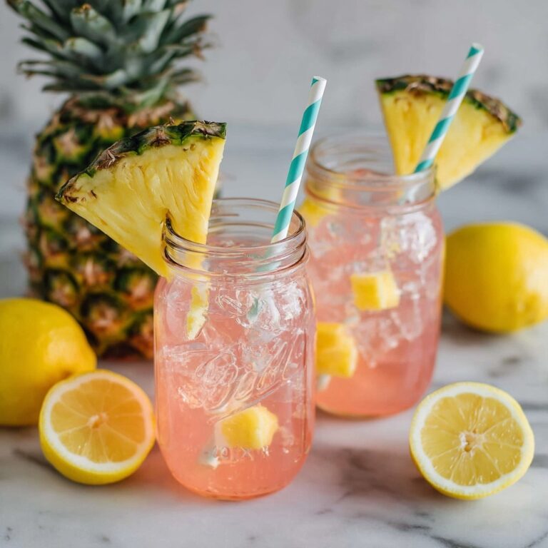 Pineapple Pink Lemonade Party Drink Recipe