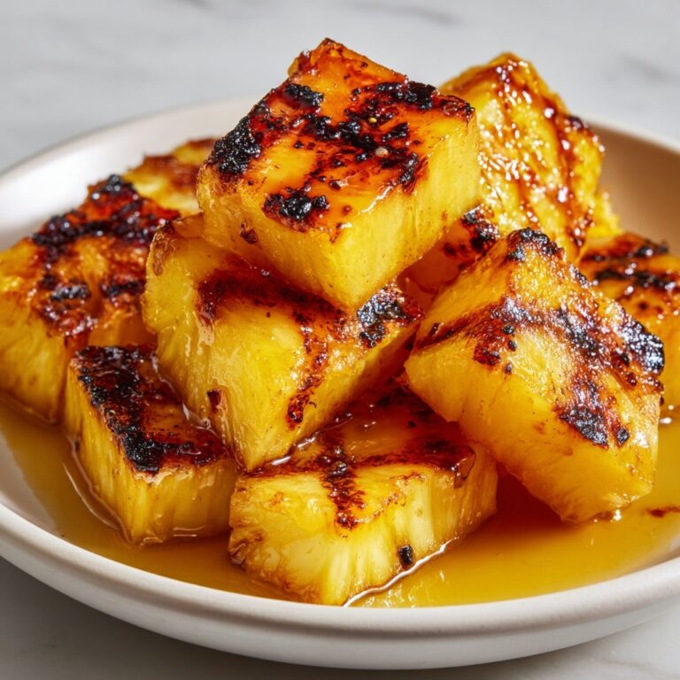 Caramelized Brown Sugar Cinnamon Grilled Pineapple Recipe