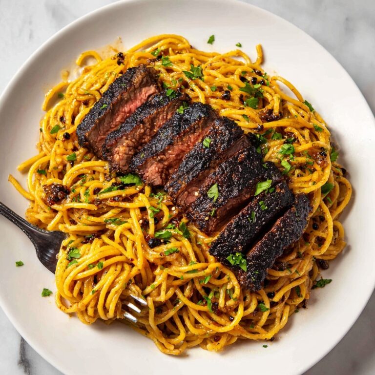 Garlic Butter Steak Lightning Noodles Recipe