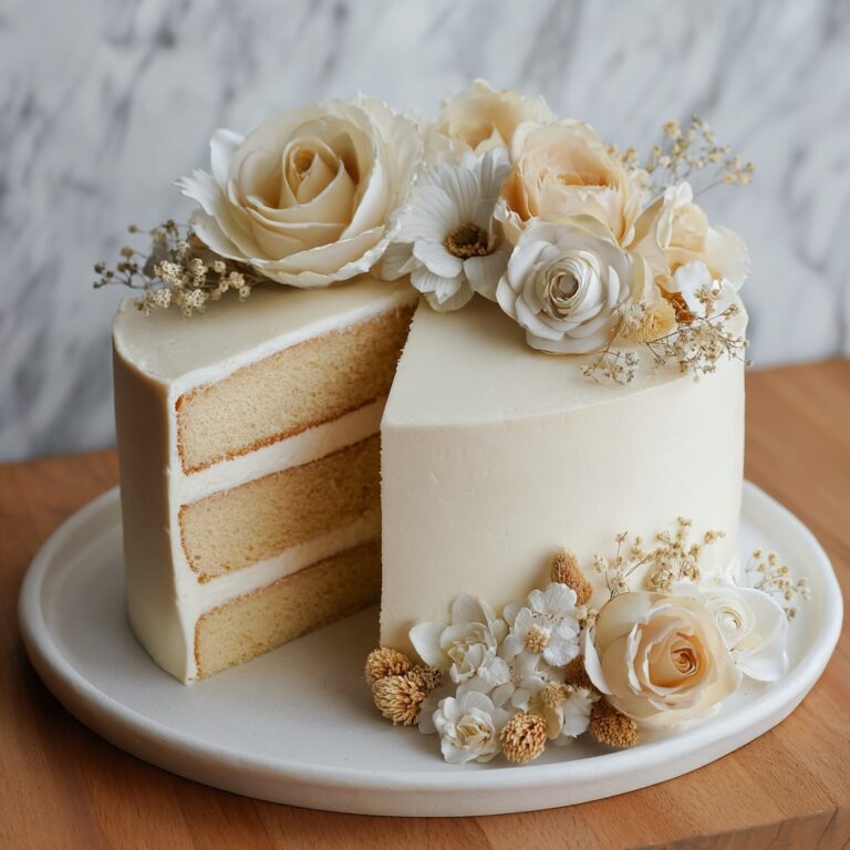 Deliciously Moist White Wedding Cake to Impress Everyone Recipe