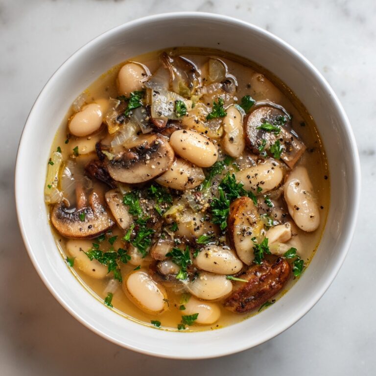 Earthy Mushroom and White Bean Stew Recipe