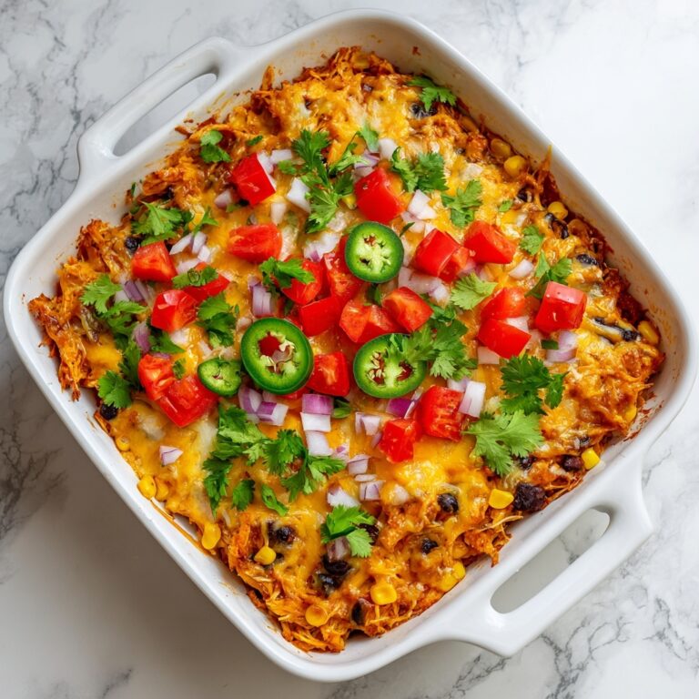 Easy Chicken Burrito Casserole Recipe