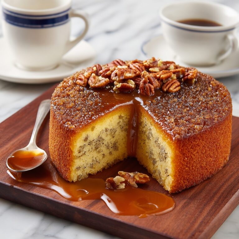 Carrot Pecan Sticky Pudding with Brown Sugar Cream Recipe