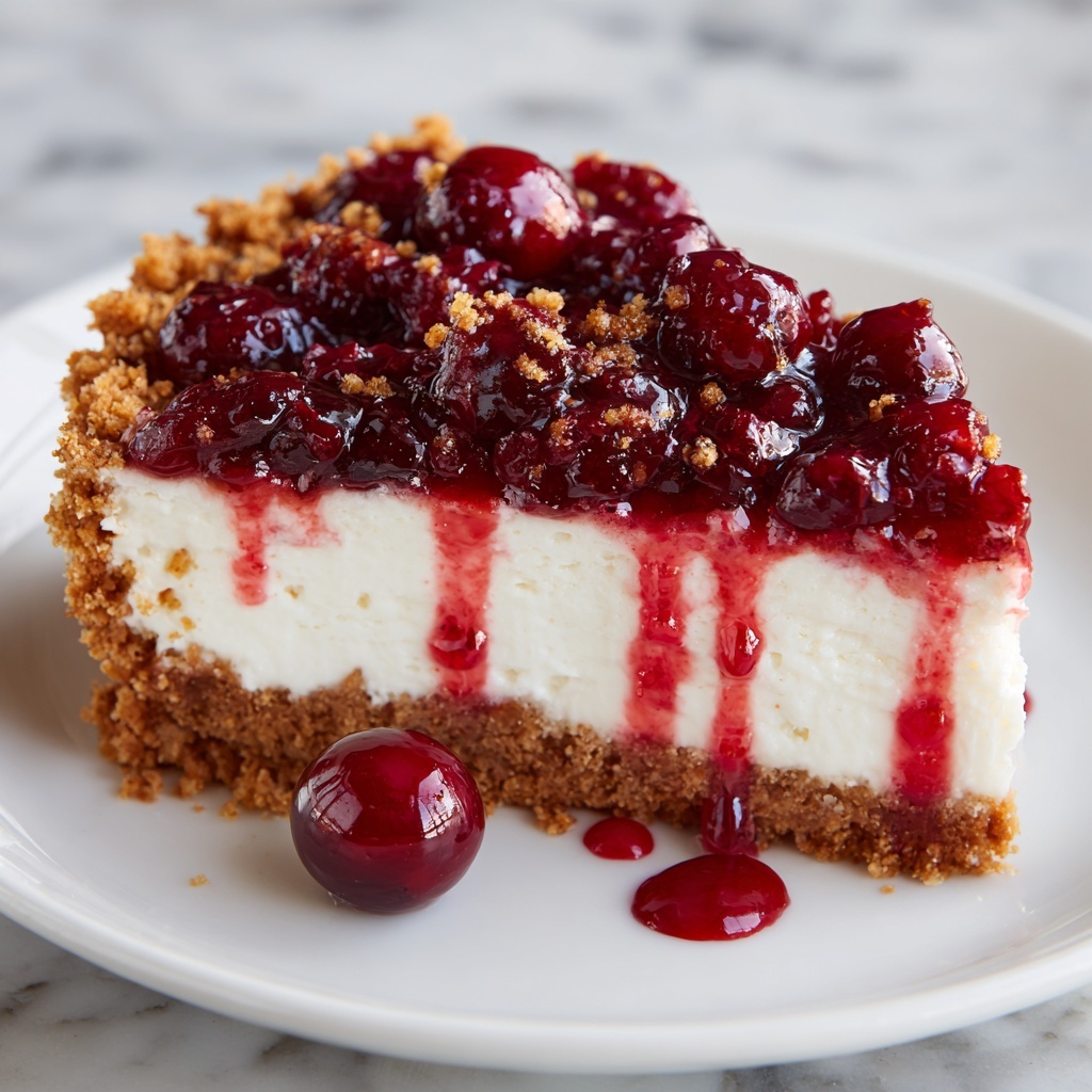 Cranberry Cheesecake Pie Recipe - Recipe Image
