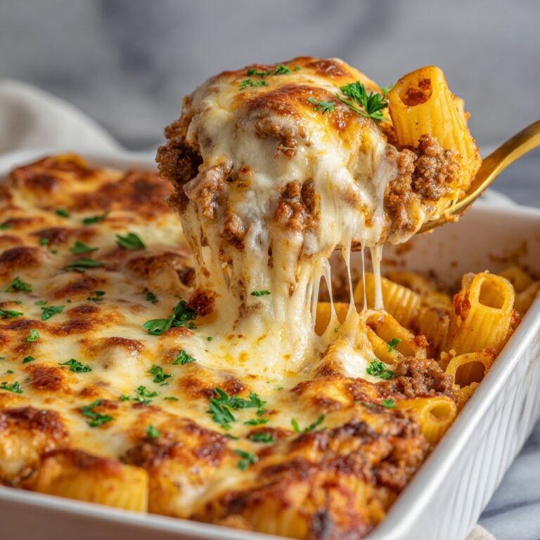 Easy Baked Ziti with Italian Sausage and Ricotta Recipe