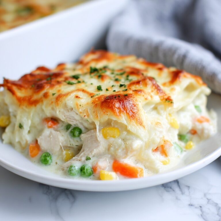 Easy Chicken Cobbler Dinner Casserole Recipe