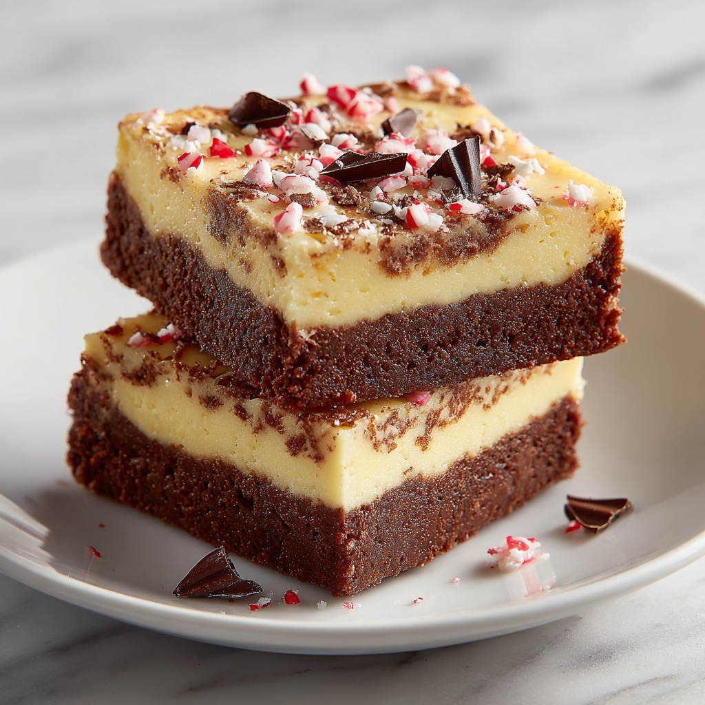 Christmas Peppermint Brownie Bars Recipe - Recipe Image