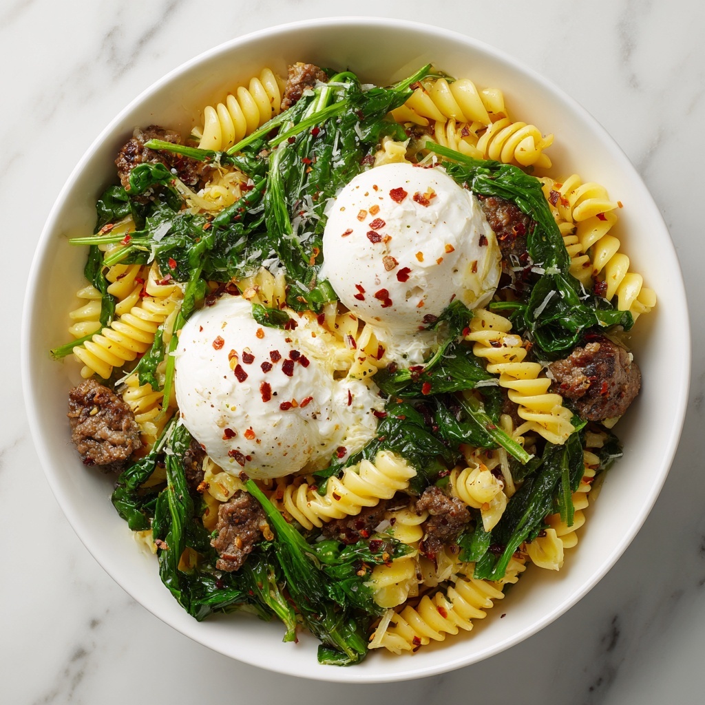 One Pot Lemon Pasta with Sausage and Broccoli Rabe Recipe - Recipe Image