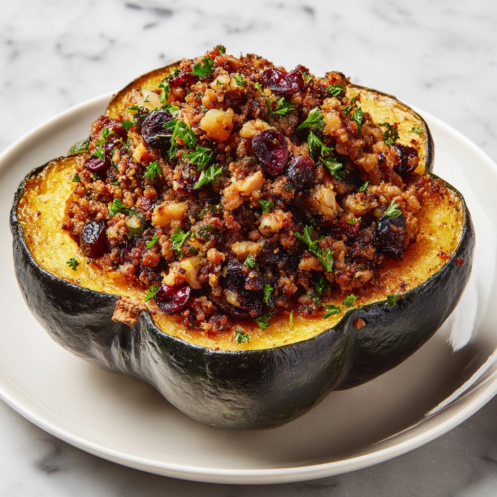 Stuffed Acorn Squash with Quinoa, Black Beans, and Corn Recipe - Recipe Image