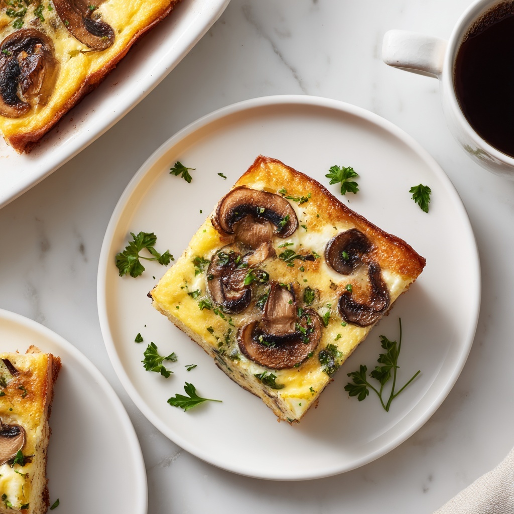 Spinach and Mushroom Frittata with Roasted Cherry Tomatoes Recipe - Recipe Image