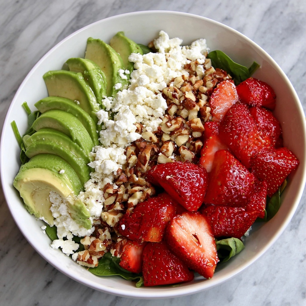 Strawberry Crunch Salad with Zesty Champagne Vinaigrette Recipe - Recipe Image