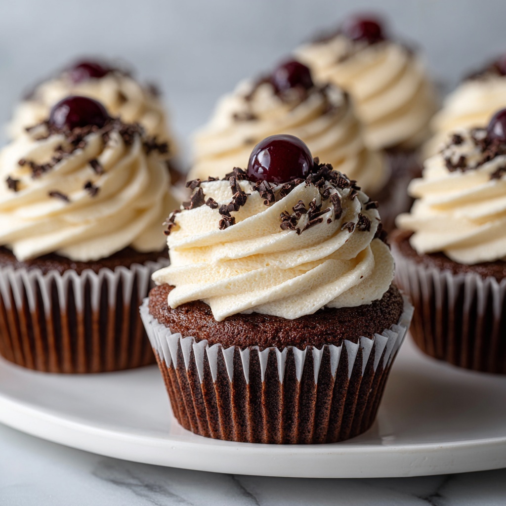 Decadent Black Forest Cupcakes Recipe - Recipe Image
