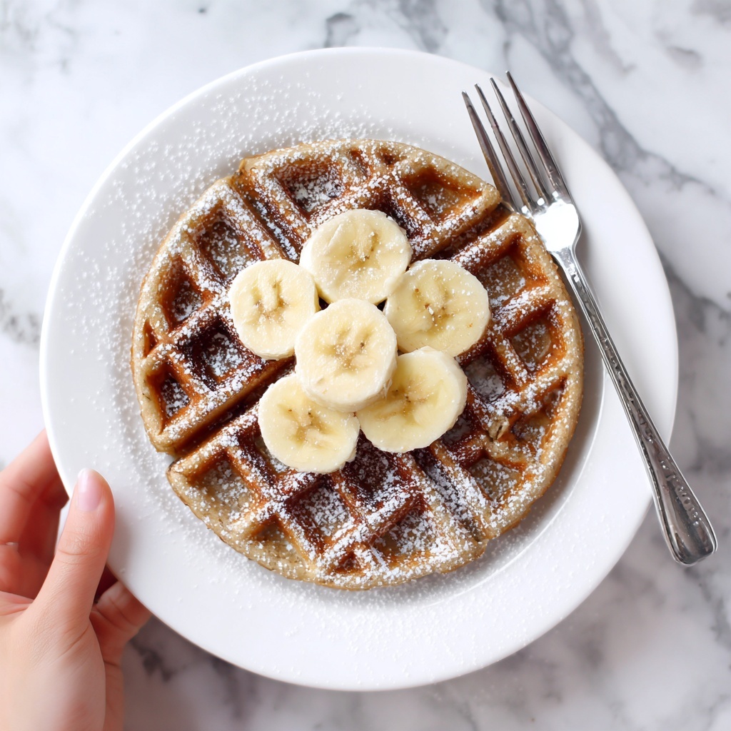Flourless Banana Oat Waffles Recipe - Recipe Image
