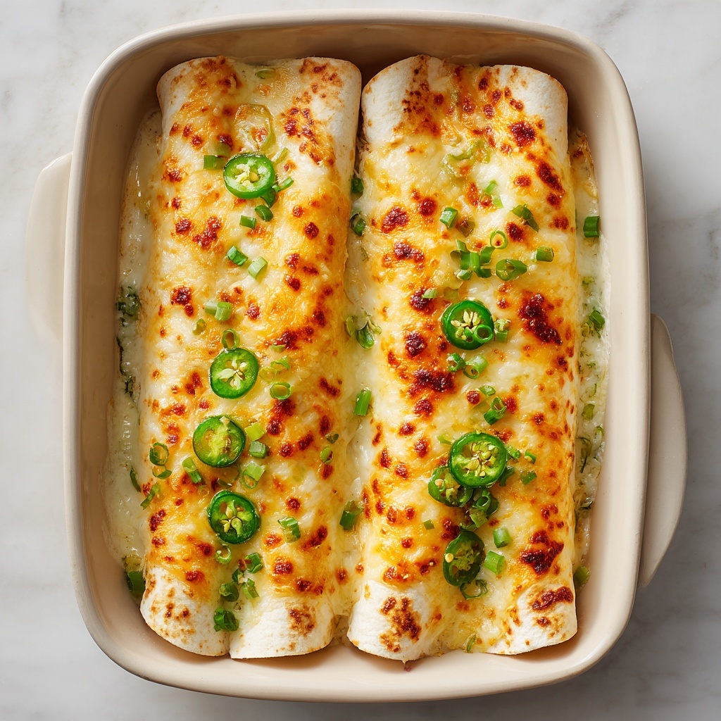 Jalapeño Popper Cheesy Chicken Enchiladas Recipe - Recipe Image