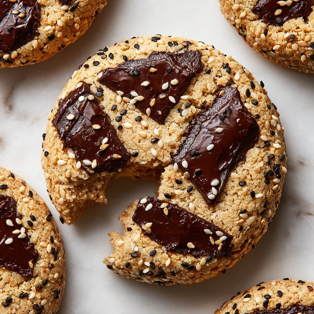 Vegan Tahini Chocolate Chip Cookies Recipe - Recipe Image