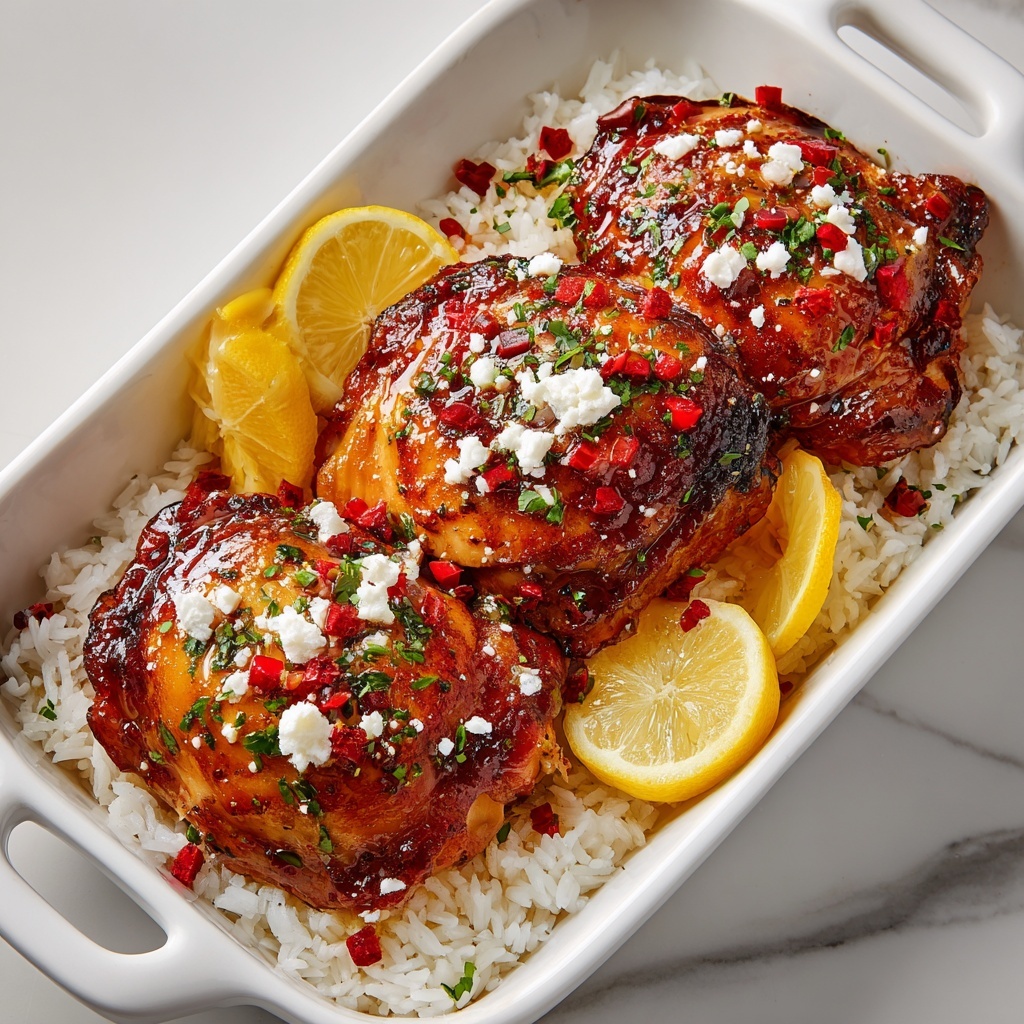 Hot Honey Feta Chicken Bake Recipe - Recipe Image