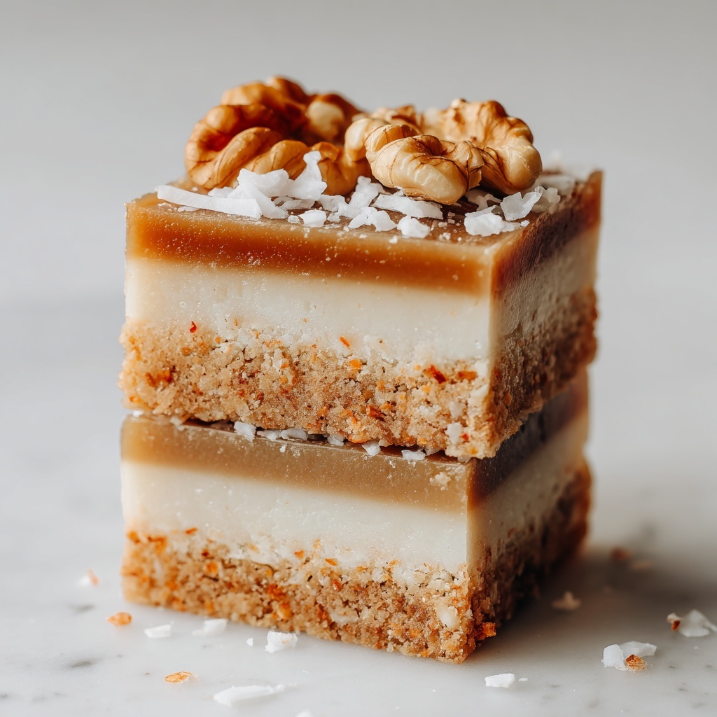 Healthy No-Bake Carrot Cake Breakfast Bars Recipe - Recipe Image