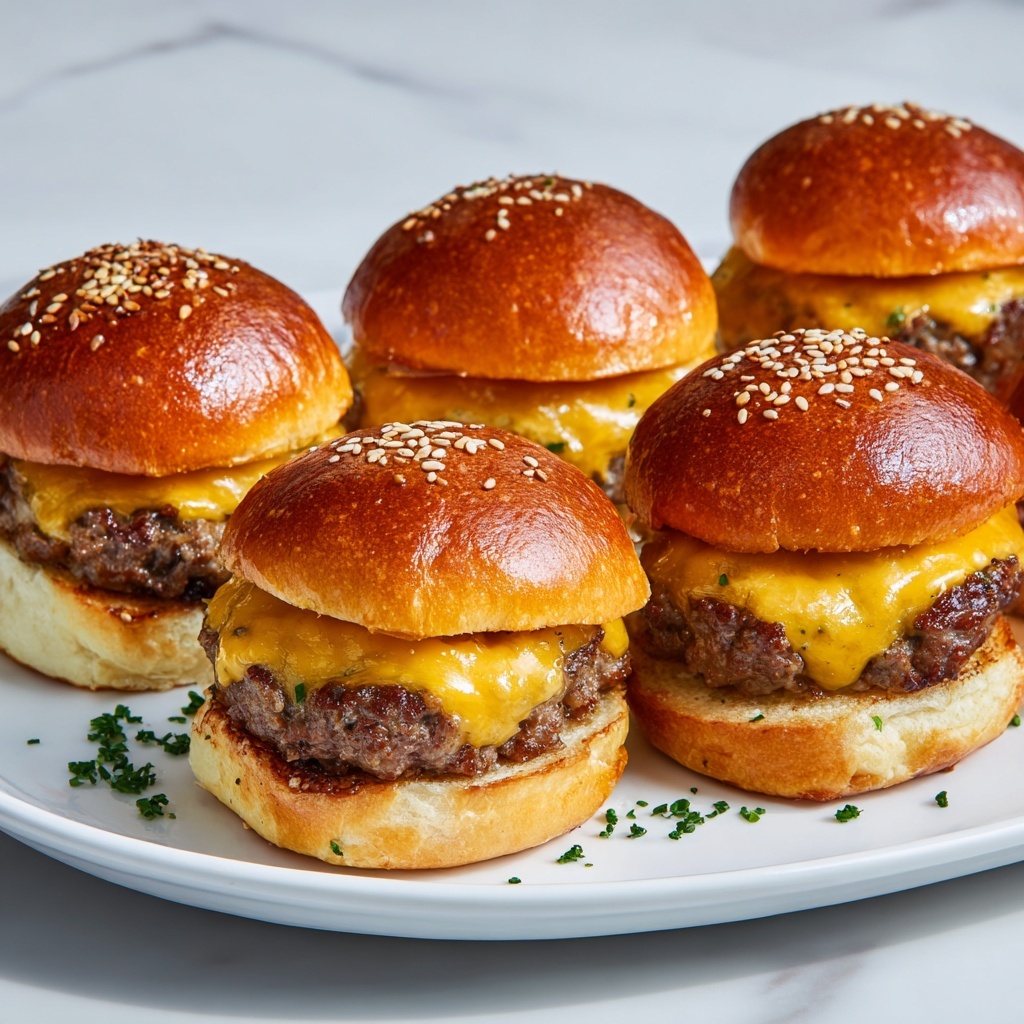 Classic Cheeseburger Sliders Recipe - Recipe Image