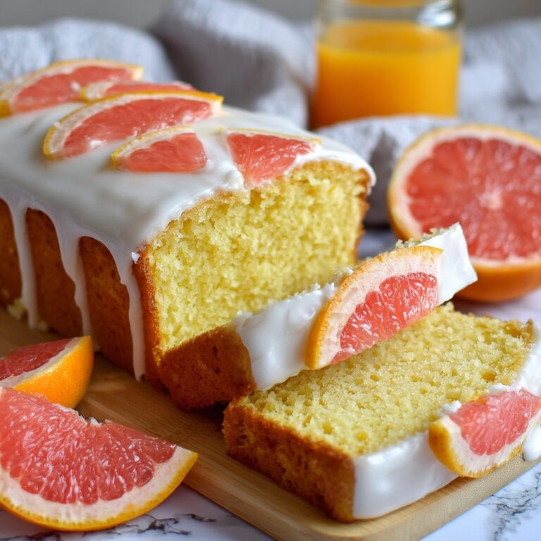 Moist Vegan Grapefruit Loaf Cake Recipe