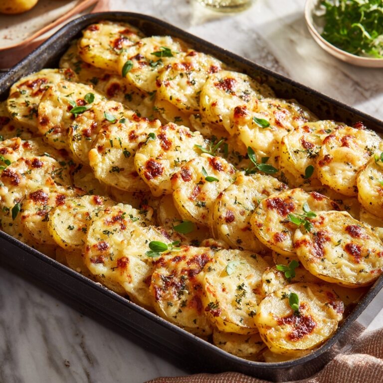 Cheesy Garlic Herb Roasted Potatoes Recipe