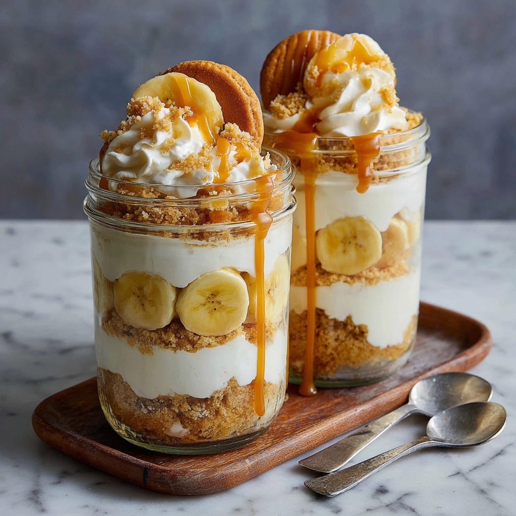 Peanut Butter Banana Cream Pie Jars: A Sweet Delight! Recipe - Recipe Image