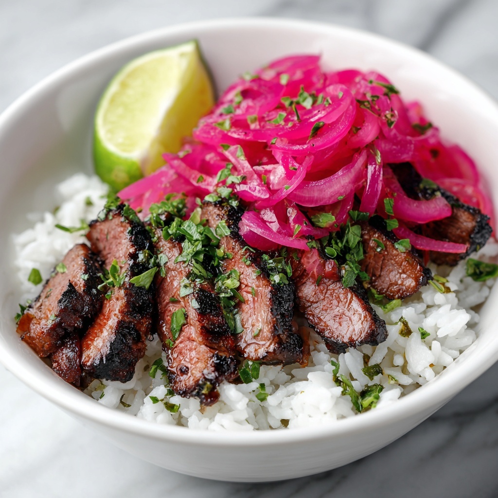 Skirt Steak Rice Bowls with Chimichurri Sauce Recipe - Recipe Image