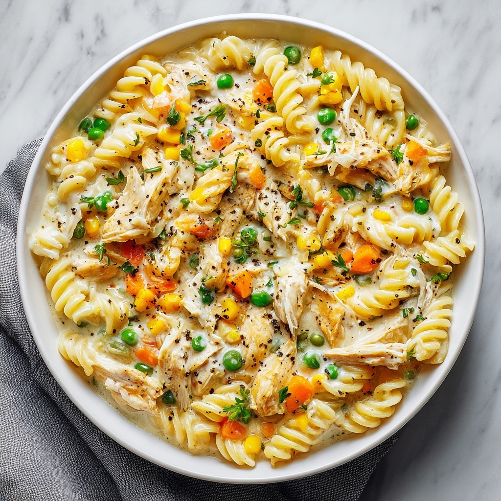 Chicken Pot Pie Pasta Recipe - Recipe Image