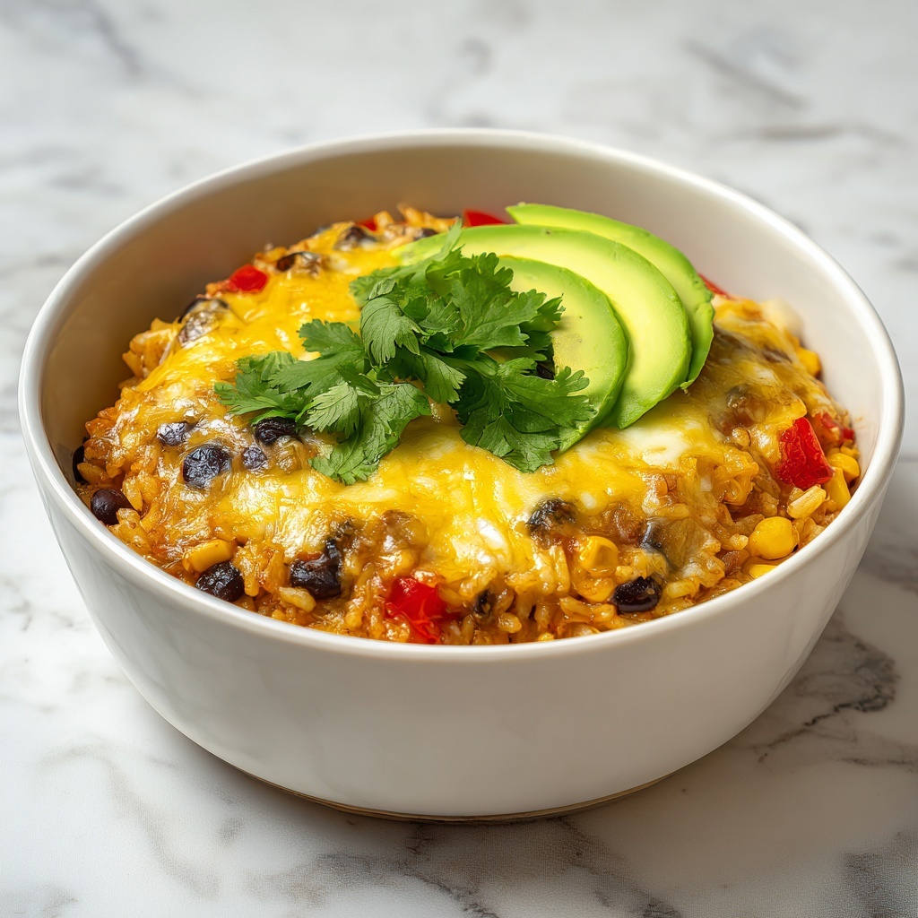 Cheesy Taco Rice Skillet: Your New Favorite One-Pan Dinner Recipe - Recipe Image