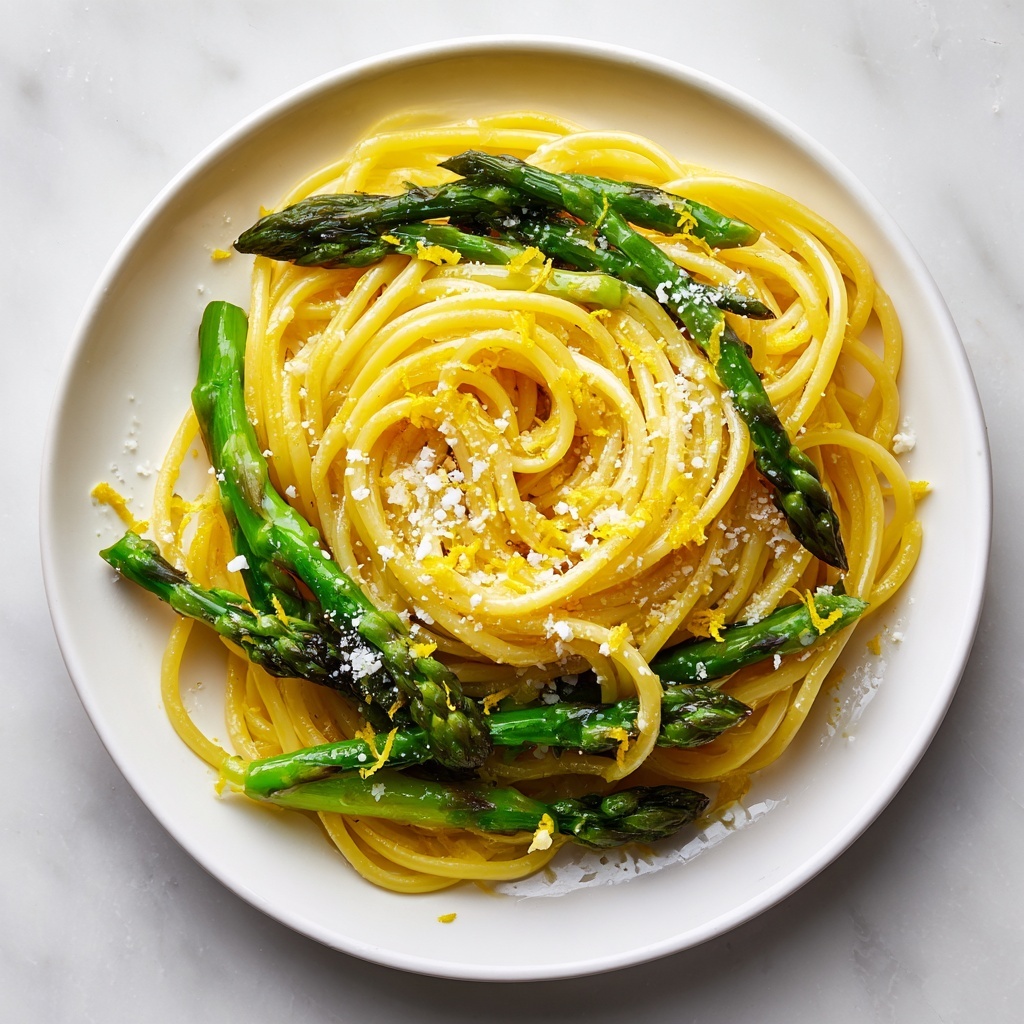 Lemon Asparagus Pasta Recipe - Recipe Image