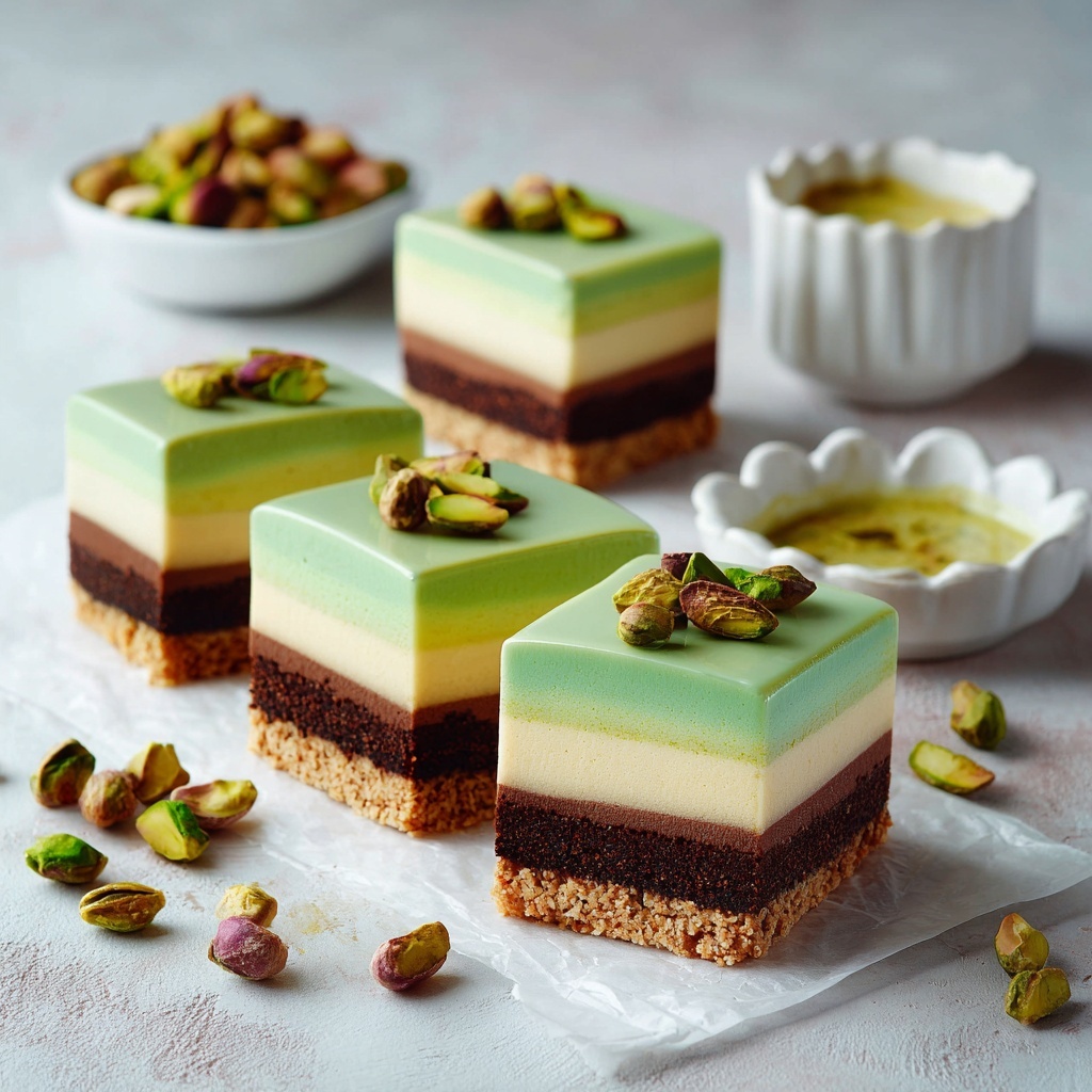 No Bake Vegan Dubai Cheesecake Bars Recipe - Recipe Image