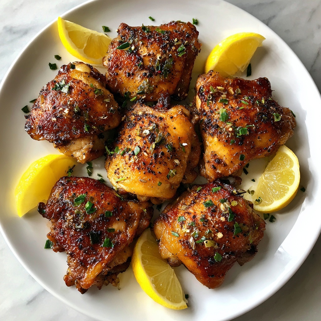 Juicy Baked Chicken Thighs Recipe - Recipe Image
