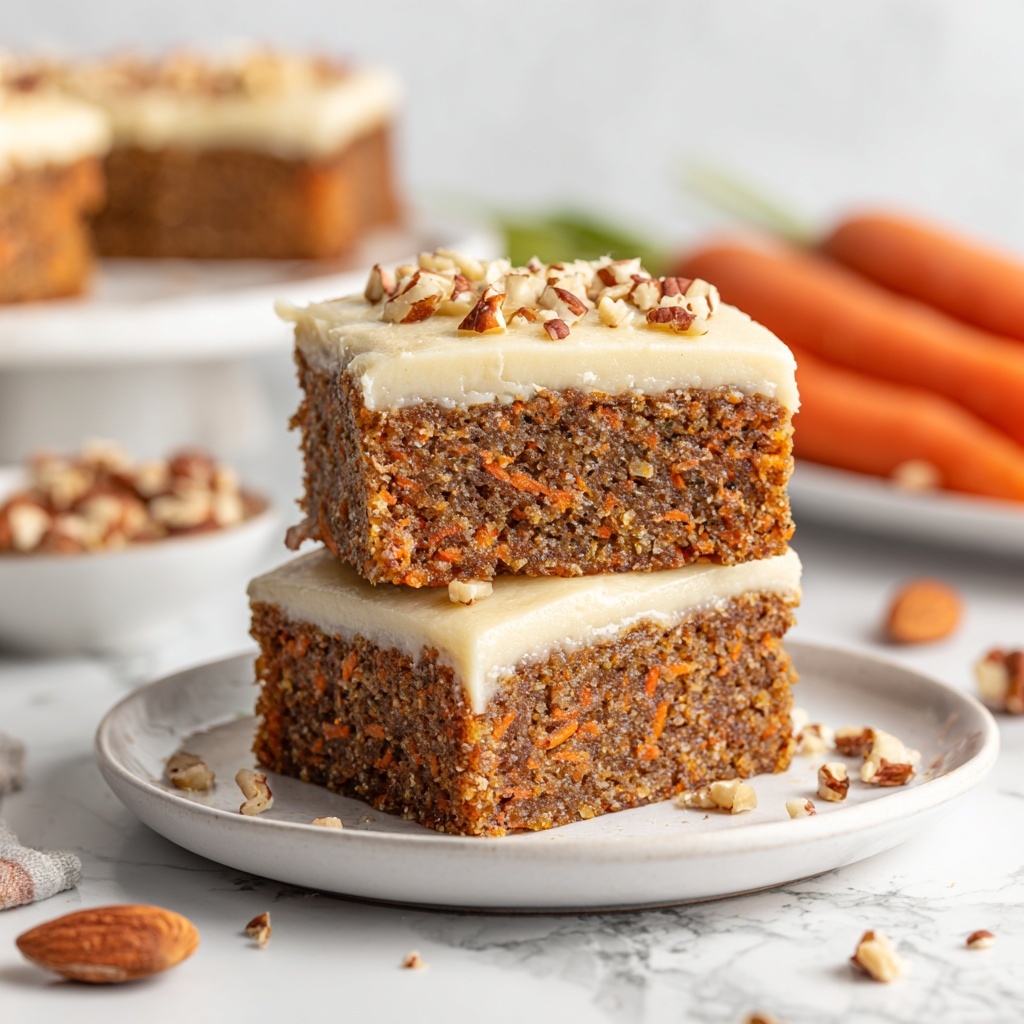 Vegan Carrot Cake Bars Recipe - Recipe Image
